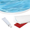 Silicone Collapsible Threshold Water Dam Barrier strip for Shower, Self-Adhesive Corner Kitchen Sink
