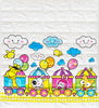 Nasmodo 3D Brick Foam Wallpaper,Living Room;Bedroom;Kitchen;Background Wall Decoration;Beautiful Train Pattern(Color:Multi-Colored)