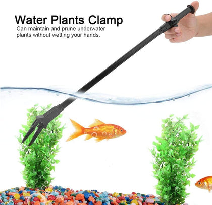 DESPACITO® Aquarium 50 cm Water Cleaner Clamp Clip for Fish Tank, Cleaning Tool for Grass and Plants.