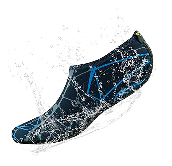 Hukimoyo® Men & Women Water Skin Shoes Aqua Neoprene Socks Prevent Scratch Anti-Slip Beach Shoes (1 Pair)
