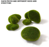 Hukimoyo Moss Balls Decorative Grass Ball for Home Decorations, Green Foam Artificial Plant Silk for Fairy Garden