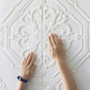 Nasmodo® 3D Ceiling Tiles Panel Vinyl Wallpaper Stickers Waterproof Foam self-Adhesive Wall Stickers for Home, Living Room, Bedroom Wall Panels Tiles Paper for Decoration((70 * 70 cm)