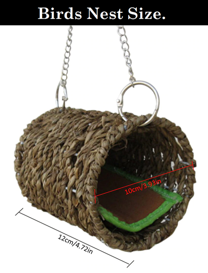 DESPACITO® Pet Nest Hammock Hanging Bird Cage for Warm Winter, Tunnel Shape Pet Cage.