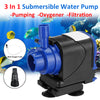 Despacito® RS Series 3 in 1 Submersible Water Pump for Fish Tank Aquarium Air Filter Pond Fountain Sump Used for Pumping,Oxygenation and Filtration