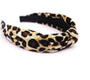 Chekido® Women Cross Twisted Leopard Headband and Wide Hairband clip Style Hoop Hair Accessories For Lady (1 Pc)