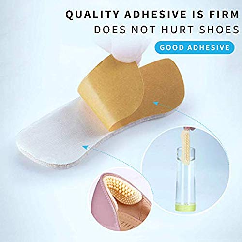 NUCARTURE® silicone heel protector for women heel grips for loose shoes and Heel Liner Cushions Pads Self Adhesive Insole Stickers,back heel inserts blister pads .(2 pair)