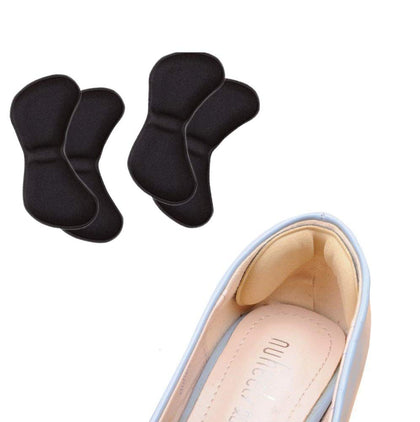 Fabric Sticky Shoe Back Heel Insoles Protector Liner Pads Sponge Cushion Shoe Pads Liner Back Heel Inserts Insoles Heel Grip Liners Sticker,heel grips for loose shoe bit blister pads(2-Pair)