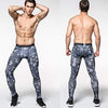 HORIANZO Men Full Pants Polyester & Spandex Compression Pants Tights and Men's Legging with Base Layer for Gym