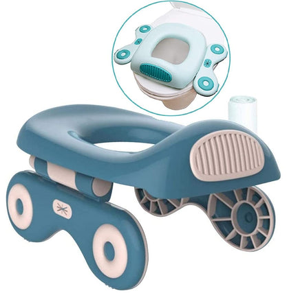Potty seat for child, Portable Travel Foldable Car Shape Toddlers kids training seat for western toilet