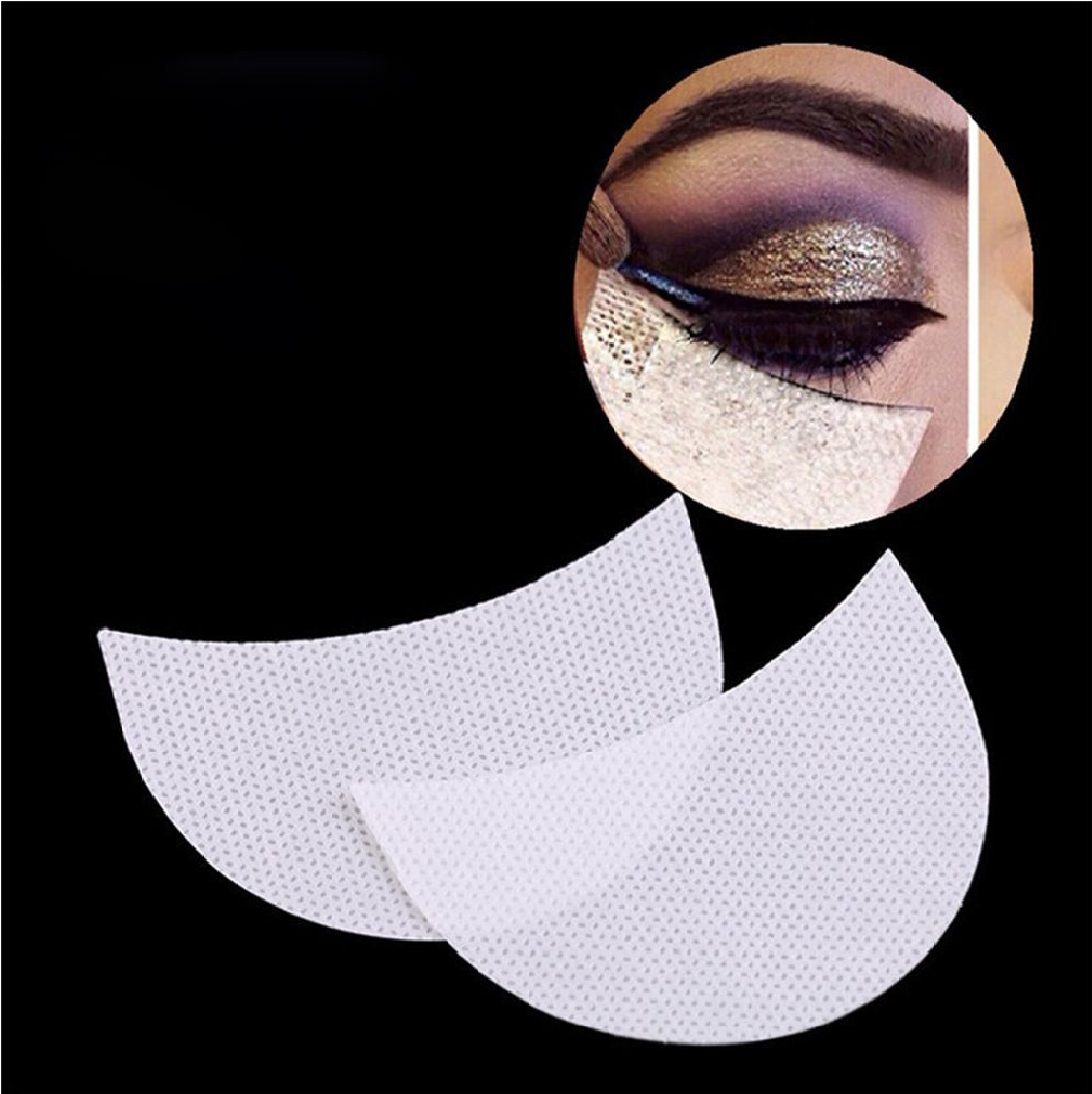 Sozzumi Eyeshadow Shields Under Eye Patches Disposable, Prevent Eyelash Extensions Pads and Eye Tips Sticker Wraps Make Up Tools (20 Pcs)