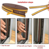 Hukimoyo® Door Sound proofing Strips, Windows Seal Strips Self-Adhesive car Door Seal Strip, Door Tape,Door Stopper Gap Sealer Bottom Door Sealing Strip for Home