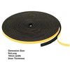 Hukimoyo Waterproof Self-Adhesive thick Seal, Weather Stripping Single sided foam tape, Soundproofing Gasket tape - 1 Roll (2m x 15mm x 5mm)