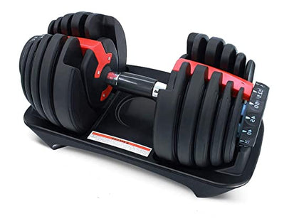 Steel Adjustable Dumbbells 2.5kg to 24kg for Men & Women for Fitness, Dumbbell Set for Home Workout Gym Accessories-Equipments