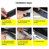 Hukimoyo Carbon Fibre Vinyl wrap for car, Self-Adhesive Door Sill Bumper Protector Decorative Molding Scratch
