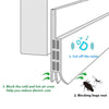METRENO Air Gap Waterproof Gel Self-Adhesive Rubber Window/Door Shield Weather-Strip Tape for Cockroach Insect Bugs Stopper (1 m, Brown)