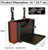 Car Back seat Storage Organizer, Waterproof Holder Hanging Foldable Pocket for Water Bottles, Mobiles Phones Bags (Black Brown)