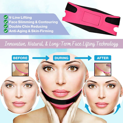 Sozzumi® Facial Slimming Mask Breathable Face Lifting Belt Reduce Double Chin V Face Line Bandages Skin Care