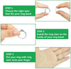 Sozzumi Ring Adjuster for loose rings, Invisible Ring Tightener for Women (Silicone)