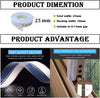 Hukimoyo Door sealing strip for home, Self-Adhesive window silicone seal strips weather stripping door tape for seal, Door gap sealer - 1 Pc (1 Meter, 25 mm)