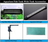 Despacito 32 Litre Aquarium Fish Tank for Home Big Size with Led Light,Filter Sponge and inbuilt Pump (Size: 39x24x37cm)