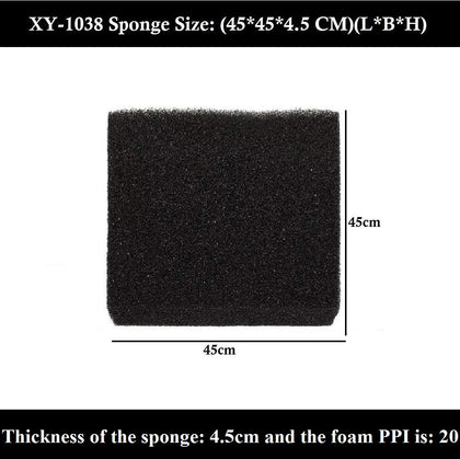 DESPACITO Sponge Filter for Aquarium Fish Tank Big Size Biochemical Filter Mechanical and Biological Filtration Sponge for Pump(45x45x4.5CM)