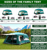 Family Tent House Dome Tent for Camping 3-5Person Waterproof Tent Picnic,Hiking,Trekking Outdoor Tent House for Travel