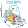 Metreno Baby Play mat Gym with Toys Hanging Play mat for Babies Musical Keyboard Mat Piano Baby Gym Mat and Fitness Rack Crawling Mat for 0-18 Months Baby Play mats