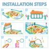 Metreno Baby Play mat Gym with Toys Hanging Play mat for Babies Musical Keyboard Mat Piano Baby Gym Mat and Fitness Rack Crawling Mat for 0-18 Months Baby Play mats