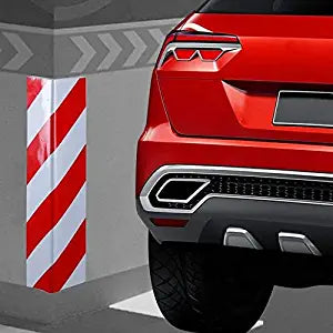 Car Door Bumper Protection Reflective Anti-Scratch Adhesive Foam Warning Sign Parking Protector for Wall Corner