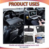 Car seat Back Organizer with Tray Laptop Food Back seat Holds Upto 10 kg, Foldable Notebook Bottle Stand Steering Holder, Interior Accessories