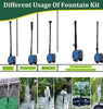 Fountain kit with Pump Water Fountain Nozzle kit for Home Outdoor, Fountain kit Extension for Garden and Pond Submersible Water Pump (Fountain kit with Pump)
