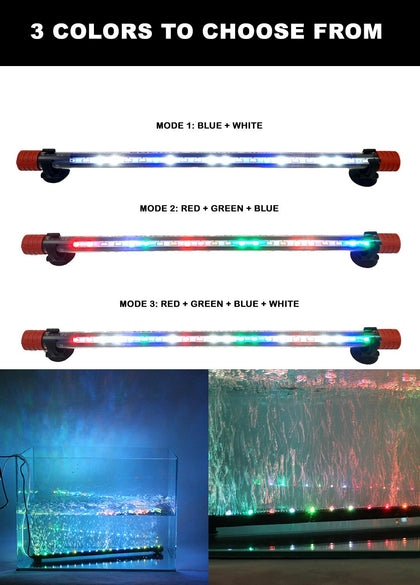 DESPACITO® Aquarium Led Lights for Fish Tank (21-24 inches), Lamp Lights (RS-500 LC) with 3 modes.