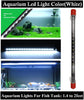 DesPacito Glass Aquarium Led Light for Fish Tank, Submersible Led Light Suitable for Freshwater and Saltwater(White, Led Light 1.5-2 feet)