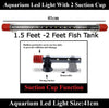 DesPacito Glass Aquarium Led Light for Fish Tank, Submersible Led Light Suitable for Freshwater and Saltwater(White, Led Light 1.5-2 feet)