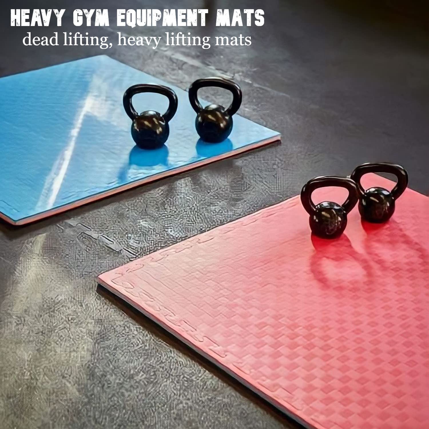 Nasmodo 105x105cm 2-4 ps 1 Inch/25mm Gym Floor mat for Heavy Workout,Gym Equipment mat Interlocking Eva Foam Flooring Rubber Tiles Yoga, Karate, taeknowdo