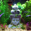 10.6 inch Aquarium Decoration Ornaments for Fish Tank Underwater Landscape Hideaway Fish Tank Scenery for Betta (Temple Buddha) Suitable from 8 Litre Fish Tank
