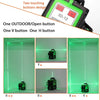 Hukimoyo 3x360° 12 Laser Line Level Machine device with stand 3D Vertical Horizontal cross Self-leveling digital light measuring tool for indoor Picture Hanging and Construction[Upto 20hrs]