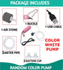 Despacito Air Pump for Aquarium Fish Tank Silent Mini Portable air Pump with USB Connector, 1 Air Stone, 1-Meter air line Tube, 2 Suction Cups, 1 Hanging Buckle (White)