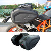 Hukimoyo 58L Motorcycle Saddle Bag,Universal Bike Saddle Bag with Rain Cover, Waterproof Luggage Bag,Motorcycle Pillion Seat Bag, Side Bags for Riders Travel Tail Bag