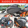 Hukimoyo 58L Motorcycle Saddle Bag,Universal Bike Saddle Bag with Rain Cover, Waterproof Luggage Bag,Motorcycle Pillion Seat Bag, Side Bags for Riders Travel Tail Bag