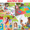 Metreno 31 * 31 cm Kids ABCD mats Large Size Floor Alphabet mats for Kids Puzzle Interlocking Learning Foam alphabetic  Play mat Big Size Mats