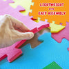Metreno 31 * 31 cm Kids ABCD mats Large Size Floor Alphabet mats for Kids Puzzle Interlocking Learning Foam alphabetic  Play mat Big Size Mats