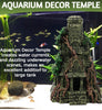 Despacito 10.6 inch Aquarium Decoration Ornaments for Fish Tank Underwater Landscape Hideaway Fish Tank Scenery for Betta (Temple Buddha) Suitable from 8 Litre Fish Tank