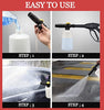 wowouch Adjustable car Snow Foam Lance Cannon Nozzle, 700ml Bottle High Pressure Car Sprayer for Washing