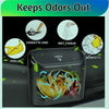 Car Trash Bin Portable Dustbin with Lid Mini Garbage Collector Waterproof Multi Use Trashcan Pressing Type Waste Storage and Organizer