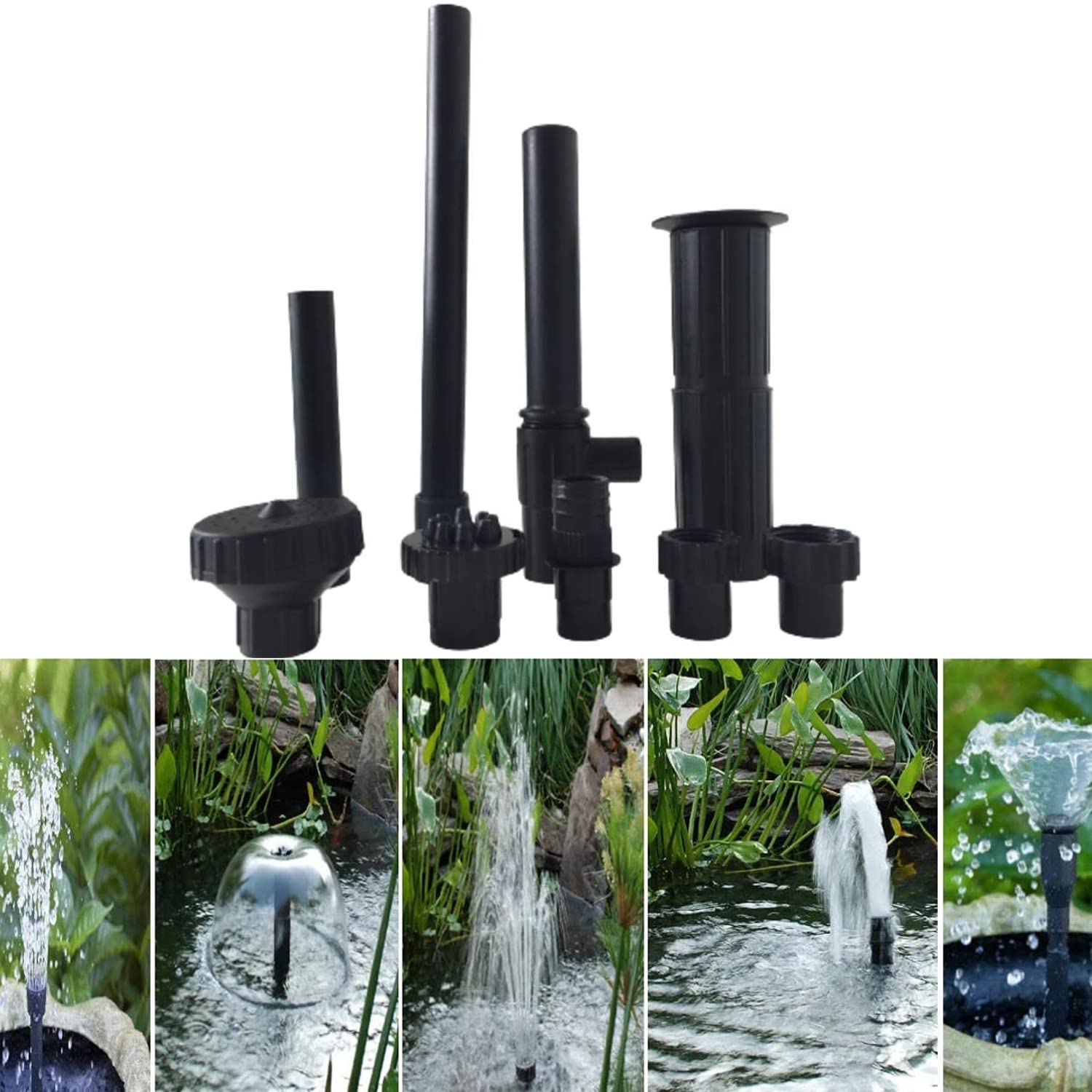 Water Fountain Nozzle kit for Home Decoration, Outdoor, Sprinkler Fountain kit Extension for Garden and Pond Submersible Water Pump (Fountain kit )