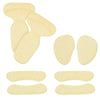 NUCARTURE Forefoot High Heel Soft Insole Fabric Sticky Back Insoles Protector Liner Sponge Cushion Shoe Pads for Women-8 Pcs (Beige)