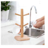 Hukimoyo Tea Cup Stand Holder in Kitchen, Wooden cup stand for dining table, Detachable Coffee Mug Organize