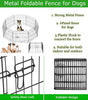 Despacito 6 Panel Foldable Metal Pet Dog Exercise Fence Pen with Gate - 47 * 47 * 24 inch Playpen Suitable for All Types of Small Breeds, Puppies, & for Dogs Up to 16 Inch Tall