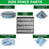 Despacito 6 Panel Foldable Metal Pet Dog Exercise Fence Pen with Gate - 47 * 47 * 24 inch Playpen Suitable for All Types of Small Breeds, Puppies, & for Dogs Up to 16 Inch Tall